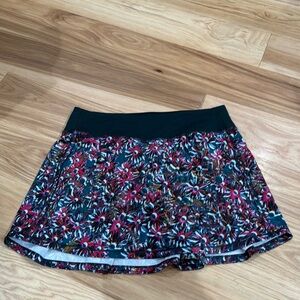 NWOT Pace Rival Skirt Skort size 6 floral army green pink